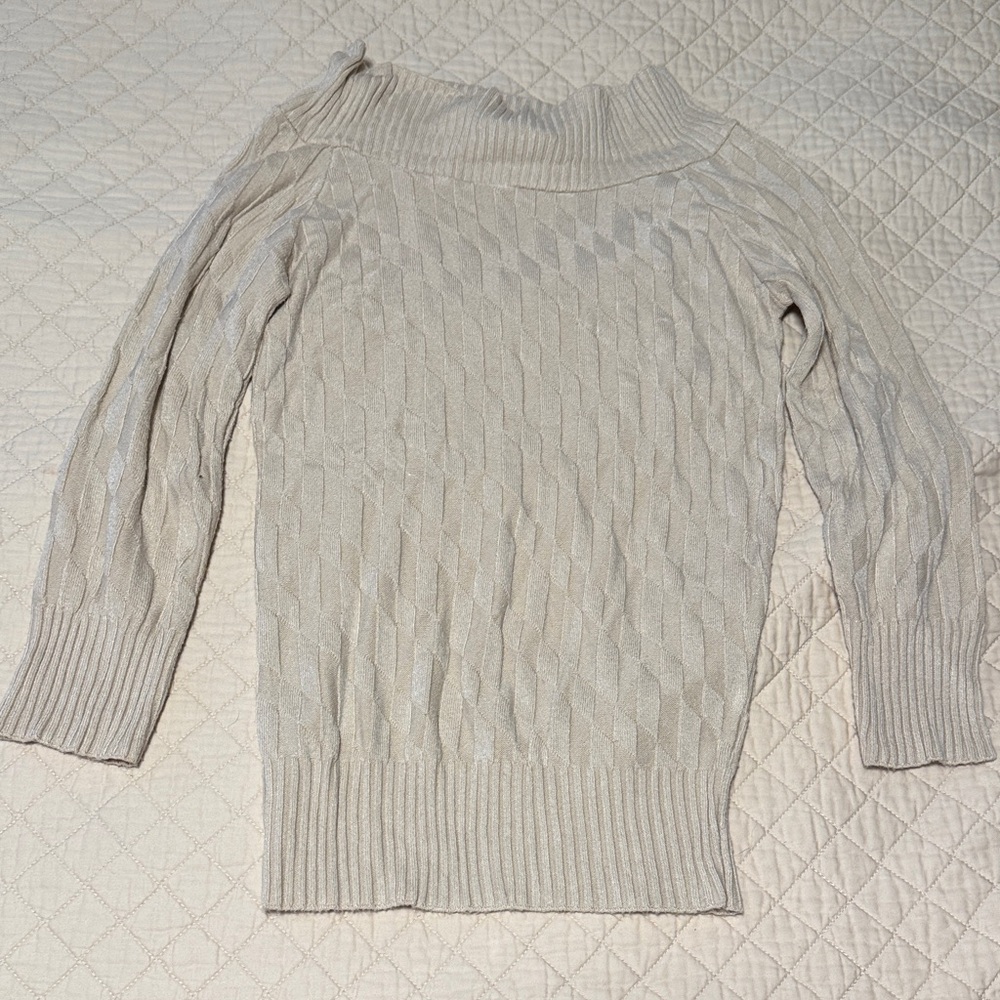 Chesley Off-the-Shoulder Sweater in Cream